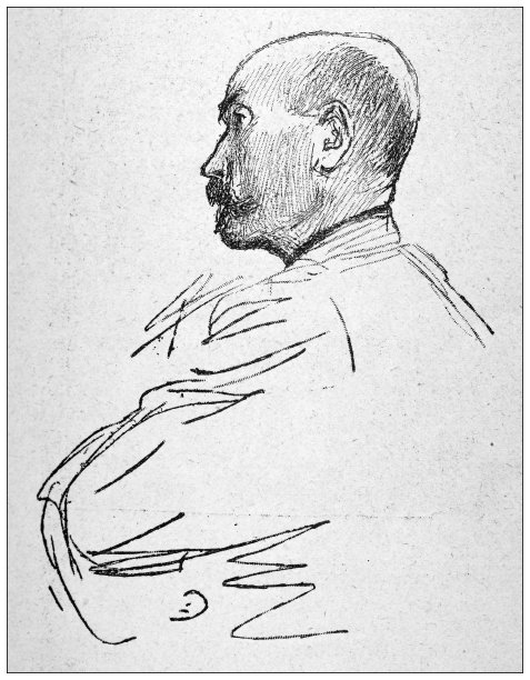 古董插图:阿尔弗雷德·德雷福斯事件，雷恩，德布瓦德夫将军图片下载