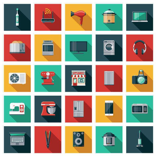 家电商店图标集图片下载
