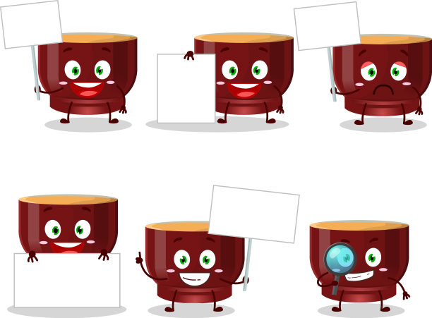 卡瓦饮料卡通人物带来信息图片下载