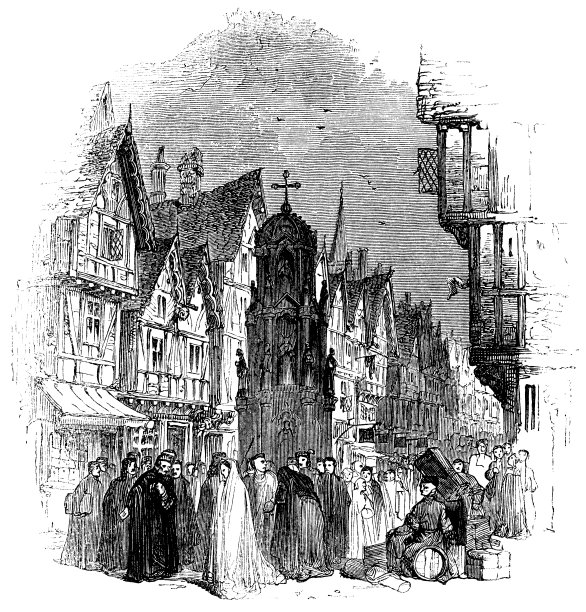 英国伦敦的齐普赛街，15世纪图片下载