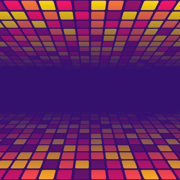 马赛克与方块和粉红色梯度-新潮的3D背景图片下载