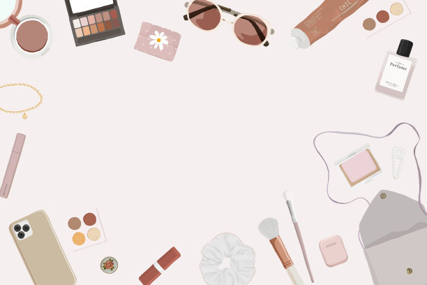 粉红色女性框架背景美博主图片下载