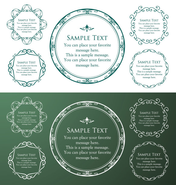 豪华框架设计卡设计古董豪华复古图片下载