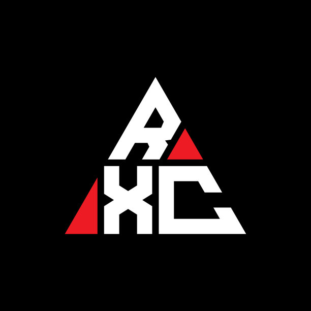 RXC三角形字母标志设计用三角形图片下载
