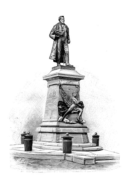 古董插图:杜普伊·德·洛美雕像图片下载