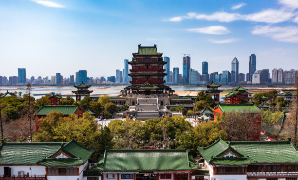 江西南昌滕王阁建筑景观图片下载