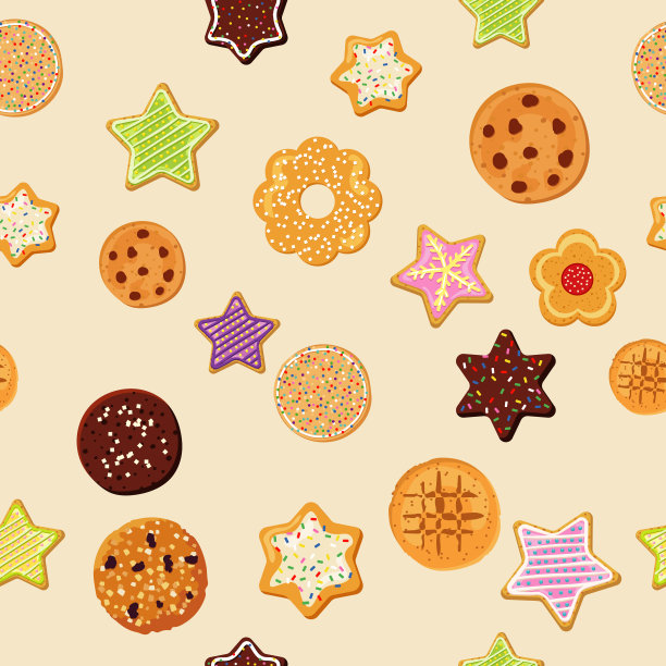 无缝饼干模式图片下载