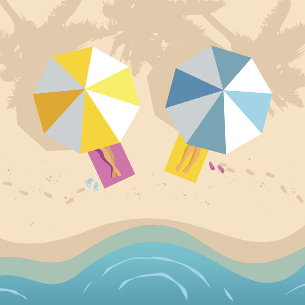 两个女人日光浴图片下载