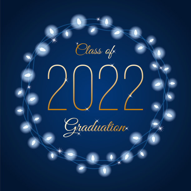 2022届毕业班带着灯环毕业。图片下载