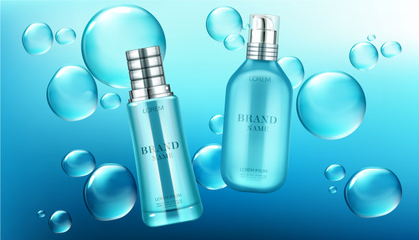 化妆品管模拟美容化妆品瓶图片下载