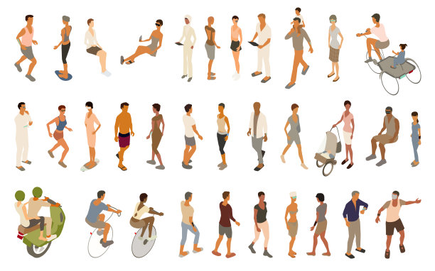 未来人物图标集图片下载