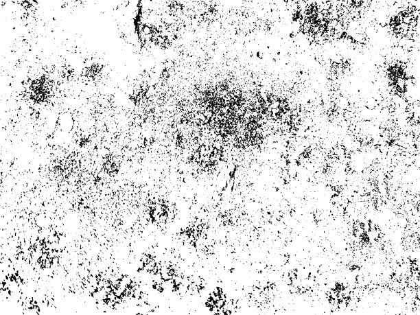 模具石混凝土垃圾纹理。黑色灰尘Scratchy Pattern。抽象的背景。矢量设计作品。变形的效果。裂缝。图片下载