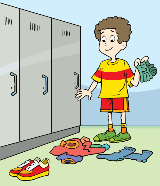 更衣室里的男孩图片下载