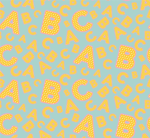 字母无缝的背景。图片下载