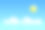 蓝天上的太阳和云。3 d渲染cloudscape图片下载
