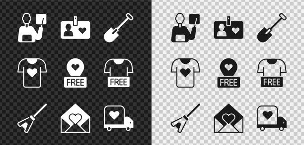 设置教师志愿者身份证或证章铲图片下载