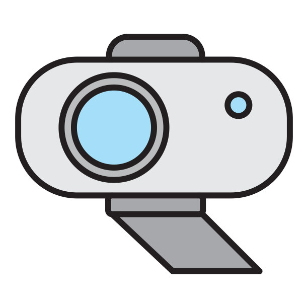 电子竞技和游戏高清网络摄像头细线图标编辑中风图片下载