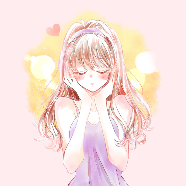 一个温柔的女人的插图图片下载