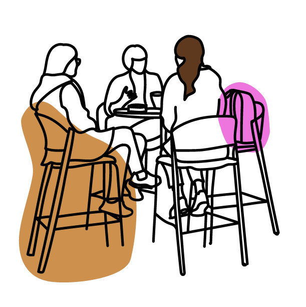 大学咖啡厅谈素描色谭图片下载