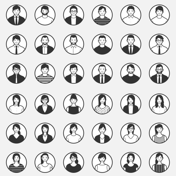 业务人员图标。图片下载