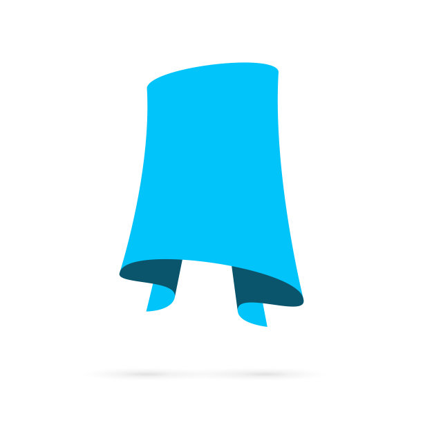 蓝色横幅-设计元素在白色的背景图片下载