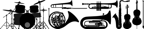 乐器轮廓图片下载