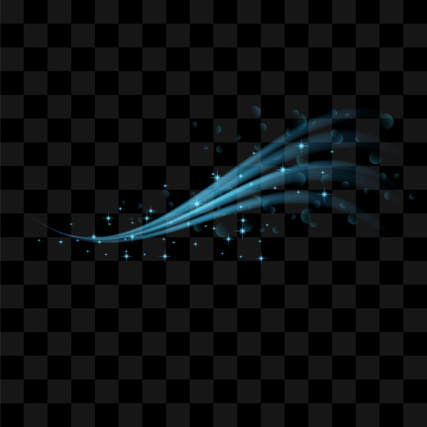 矢量蓝色清新空气效果在方格背景。水透明流动。辉光漩涡灯图片下载