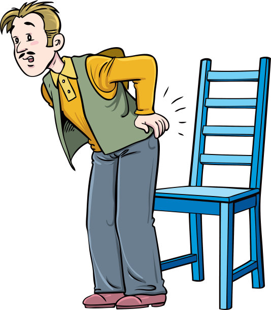 人有背痛。图片下载