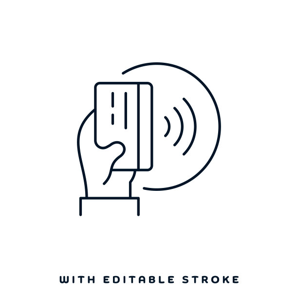 近场通信线路图标设计图片下载