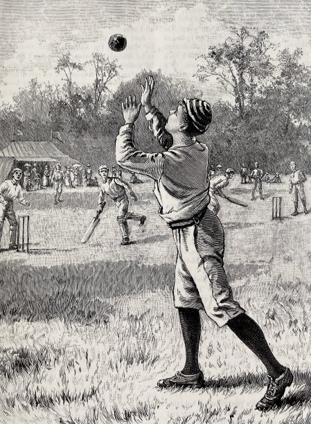 男孩把板球扔了起来图片下载