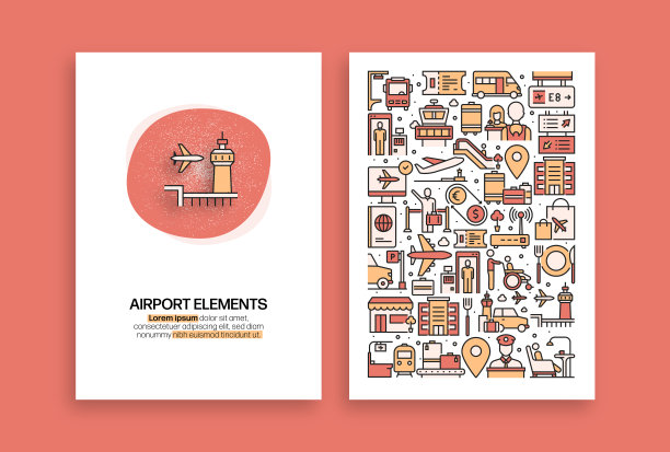 广告相关的设计。现代矢量模板的小册子，封面，传单和年度报告。图片下载