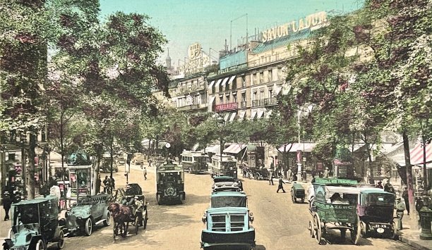 巴黎，意大利大道图片下载