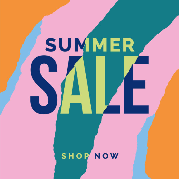 撕破纸张的夏季促销横幅。图片下载