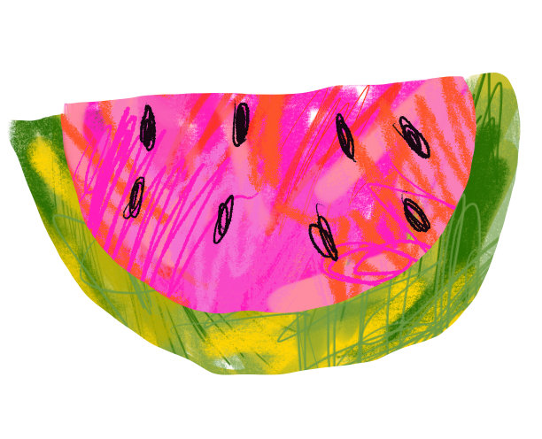 西瓜拼贴画图片下载