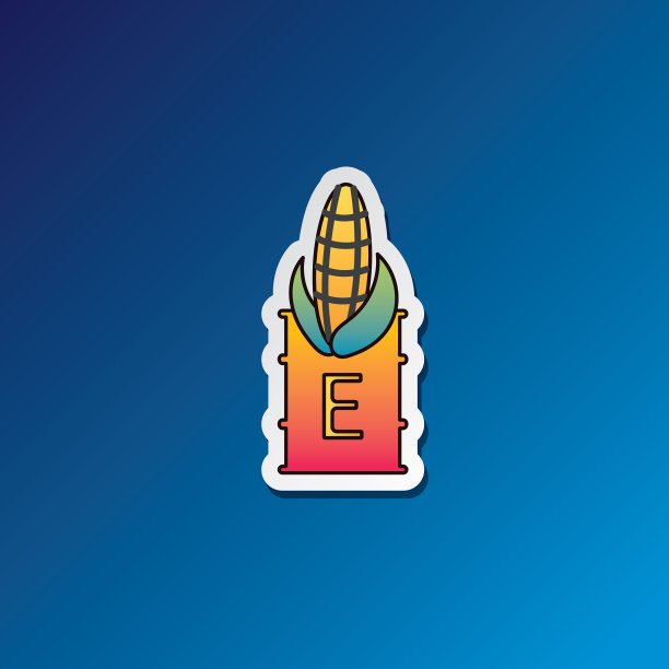 合成波颜色中的燃料和电力图标:乙醇图片下载