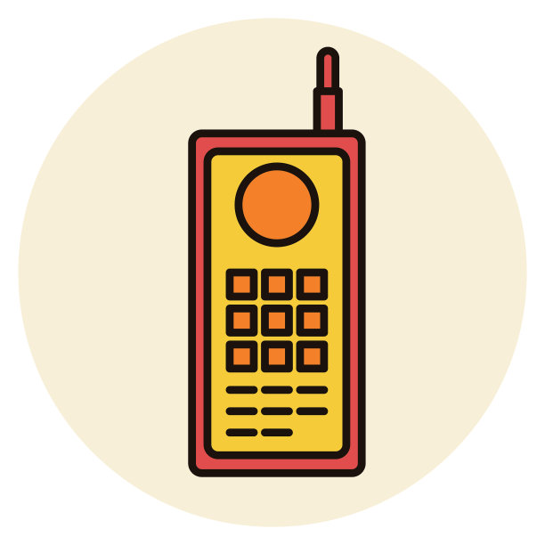 方形电话-细线电话图标图片下载