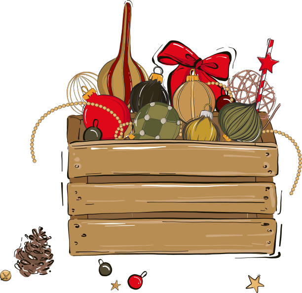 圣诞小玩意冬树装饰圣诞节图片下载