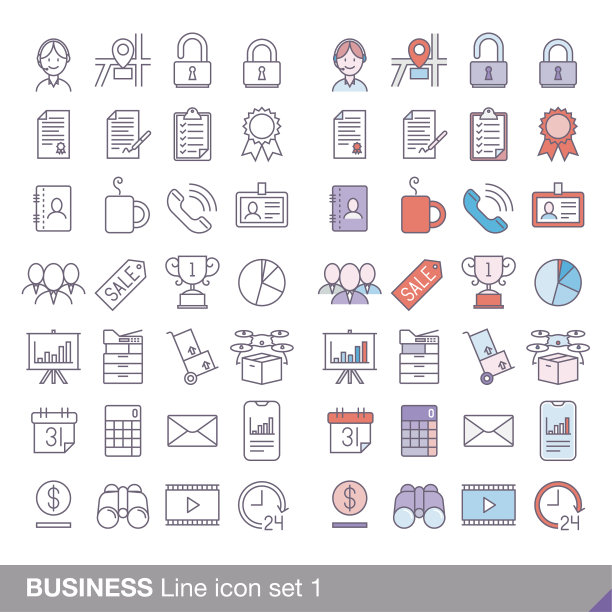 业务最小线图标集图片下载