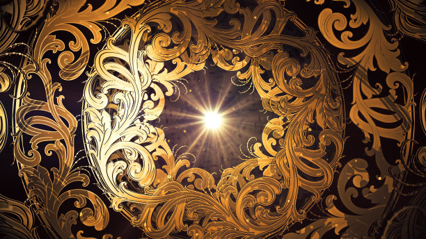 俄罗斯花卉在古董装饰品图片下载