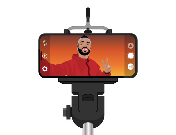 自拍杆，自拍。图片下载