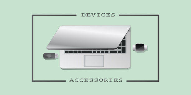 平面风格的商业、创意和战略概念。移动设备与文具密度在平面风格上的彩色中性背景。图片下载