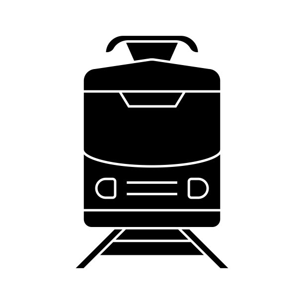 火车图标固体风格。矢量图标设计元素的网页，移动应用程序，UI, UX设计图片下载