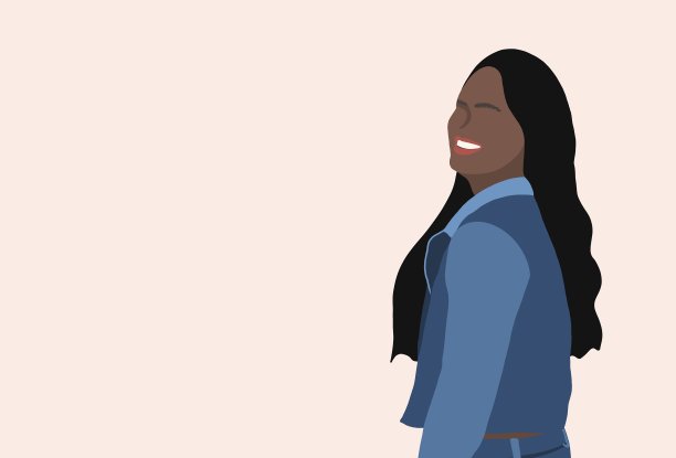 自信的女孩微笑图片下载