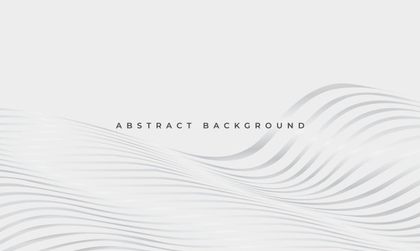 抽象奢华发光银色流体波浪线图片下载