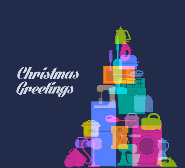 电器圣诞树图片下载