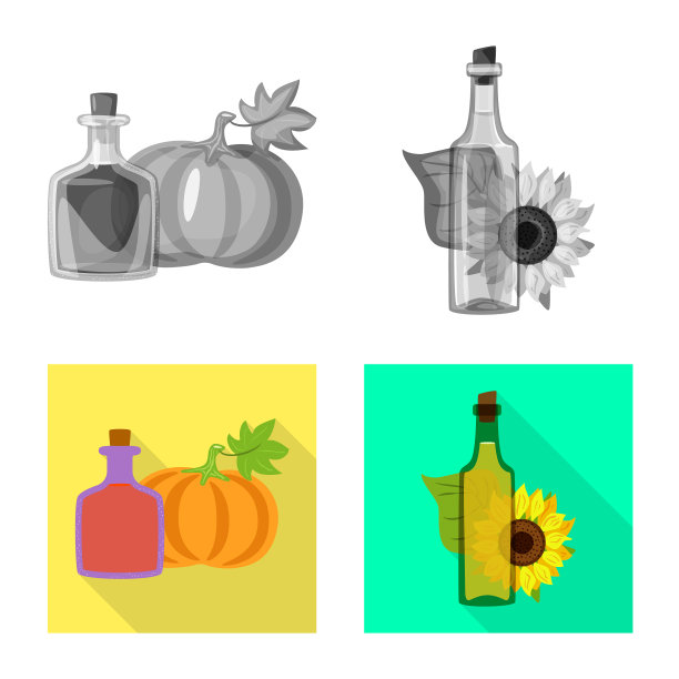 设计健康和蔬菜图标集图片下载