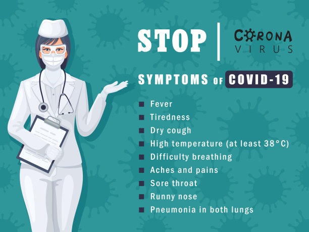 冠状病毒2019-nCoV症状信息图表图片下载