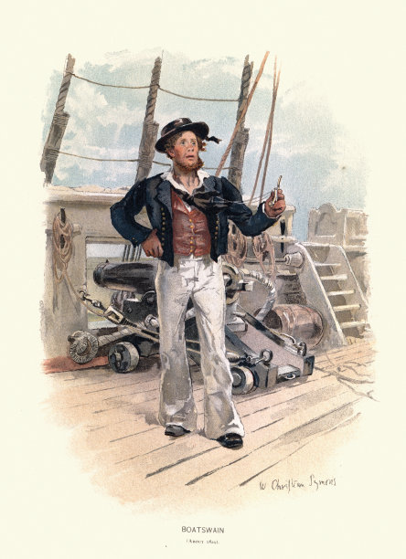 19世纪初英国皇家海军水手，水手长图片下载