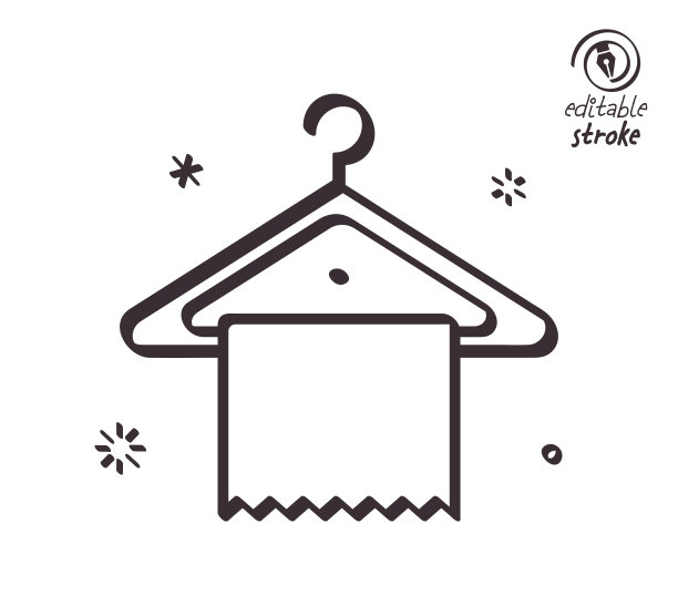 俏皮线条插图纺织工业图片下载