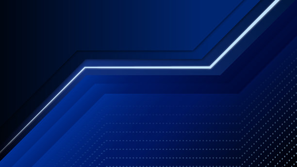 抽象蓝色几何背景-未来技术。图片下载